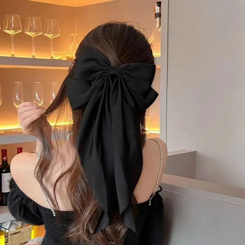 Korean-Style Large Bow Hair Clip