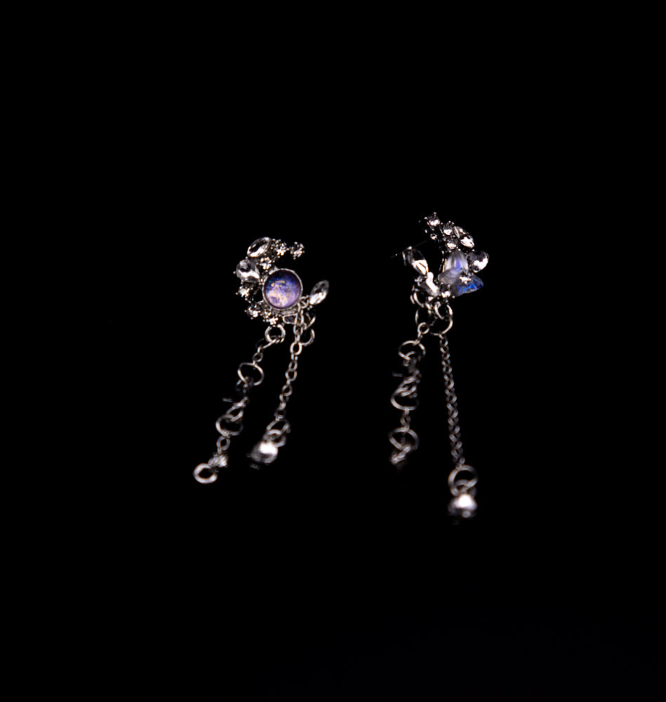 Silver Moondrop Earrings