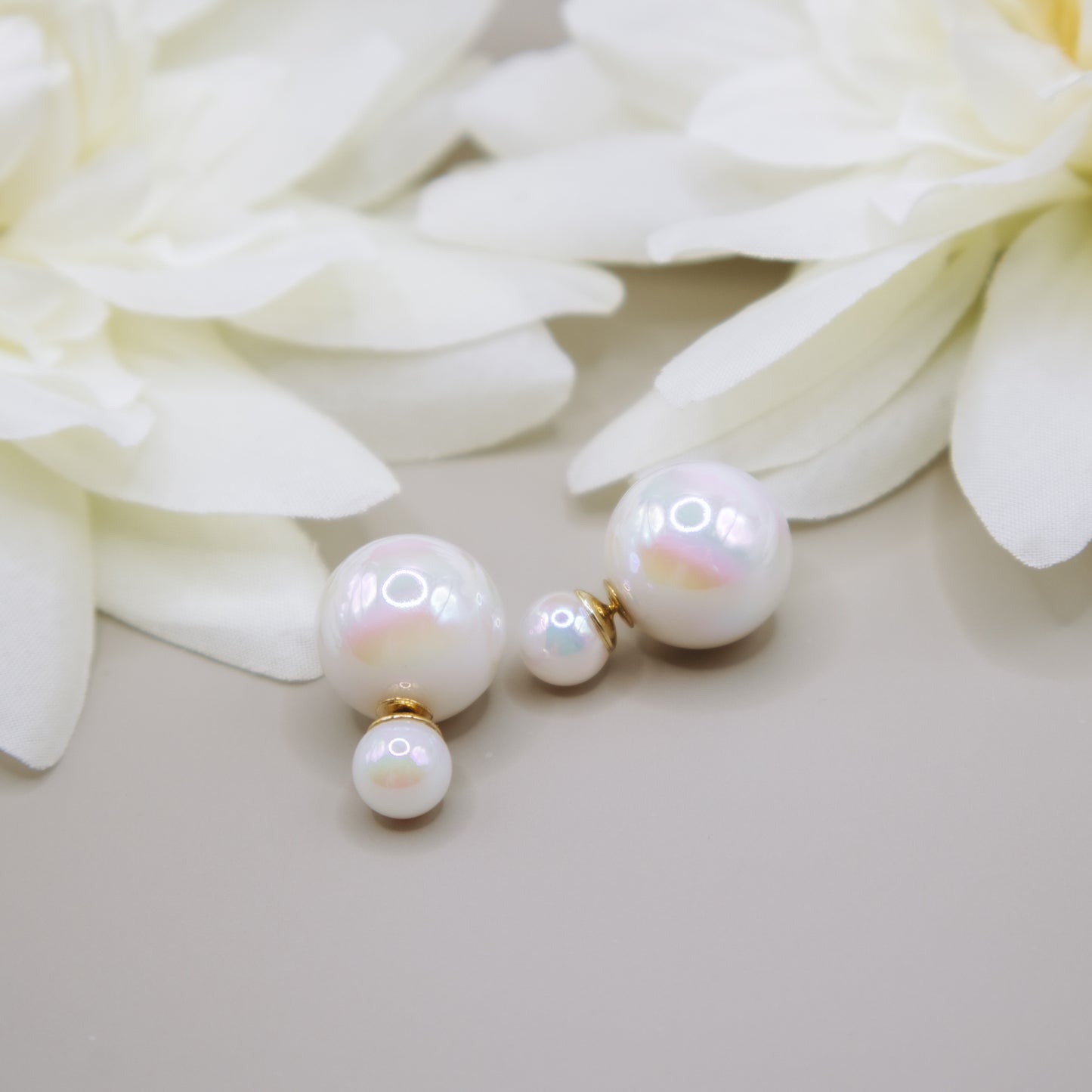 Chunky Pearl Stud Earrings (wear 2 ways)