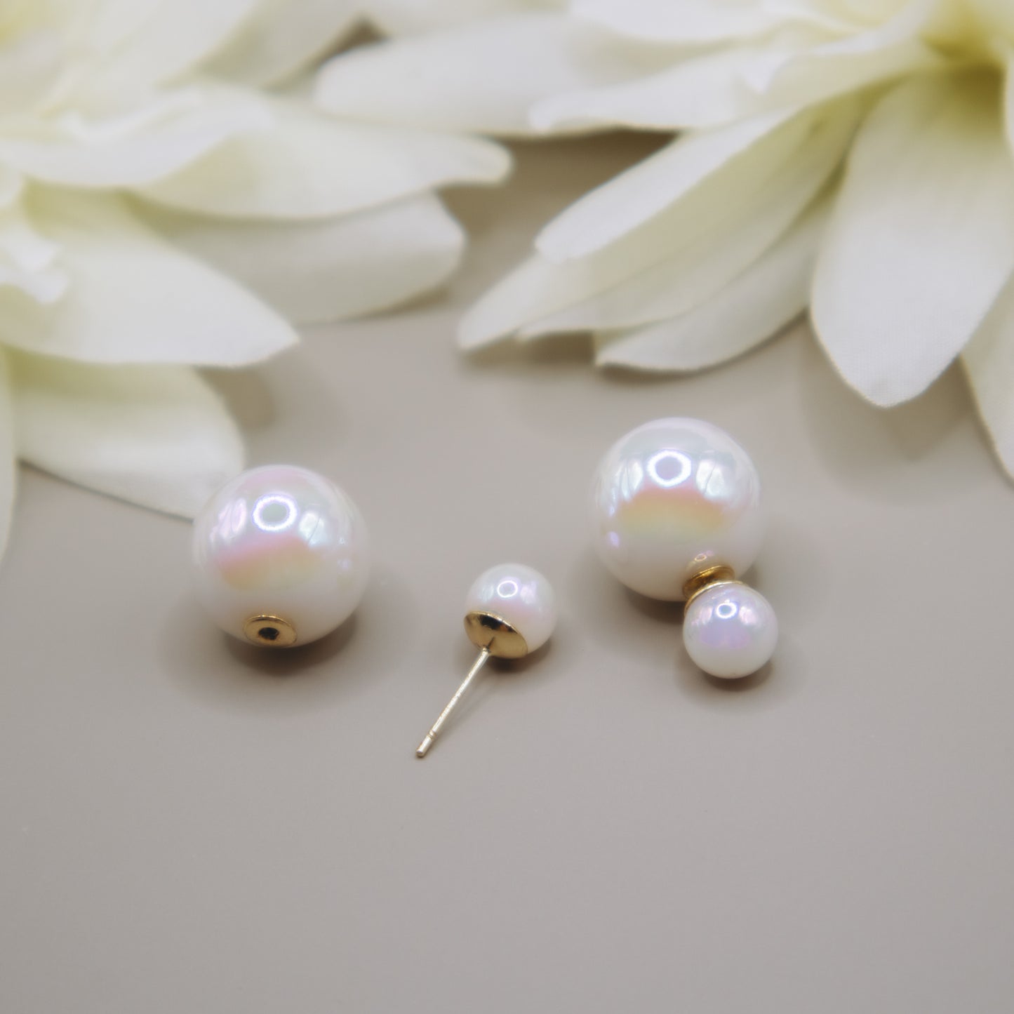 Chunky Pearl Stud Earrings (wear 2 ways)