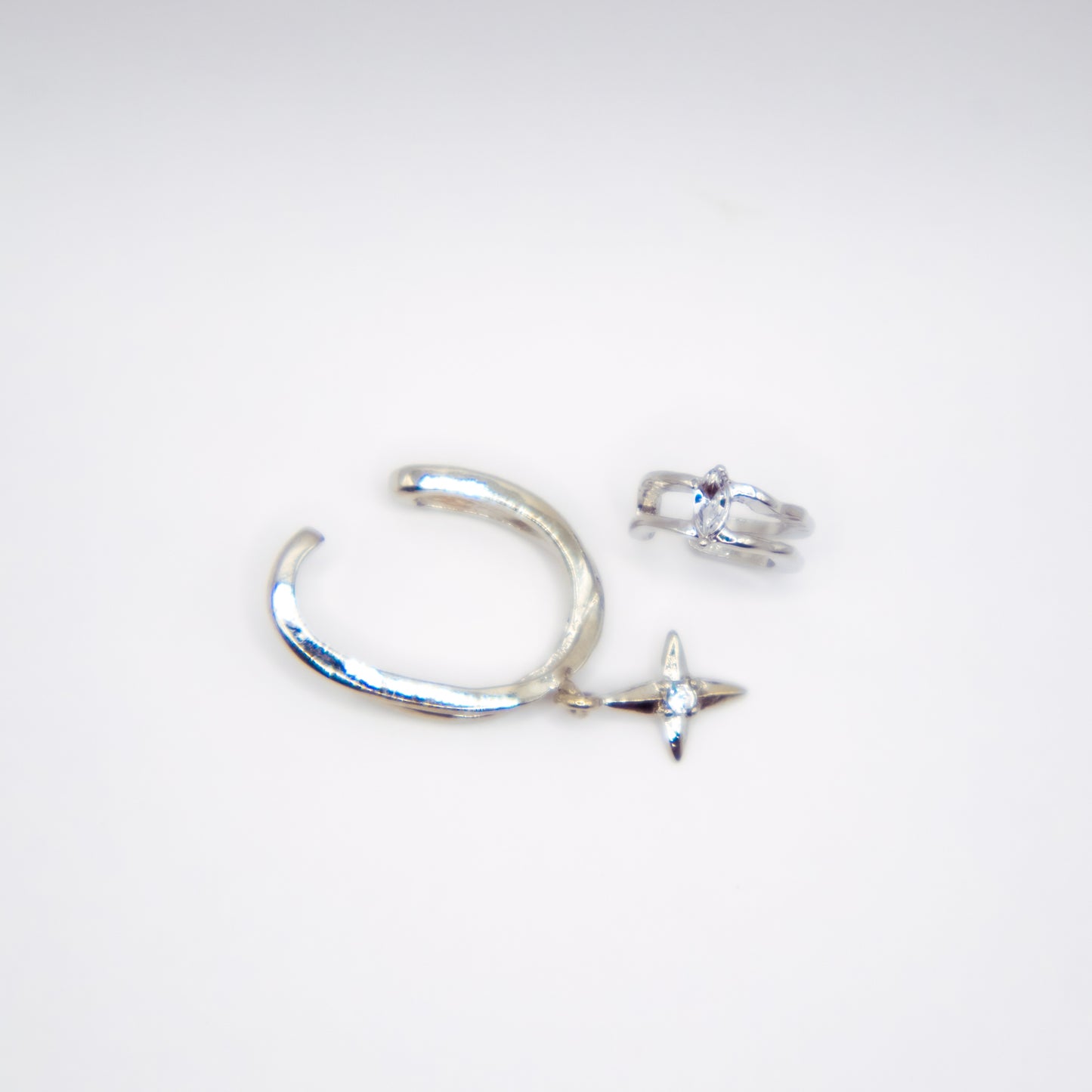 Silver Ear cuffs (2-piece set)