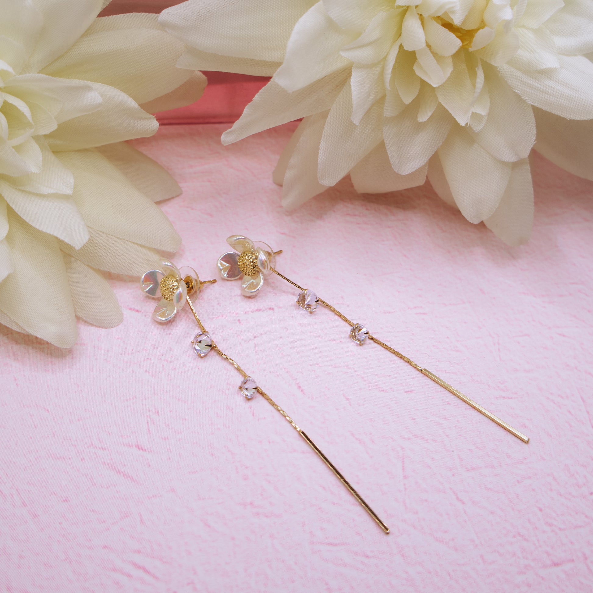 Romantic Floral Drop Earrings 4