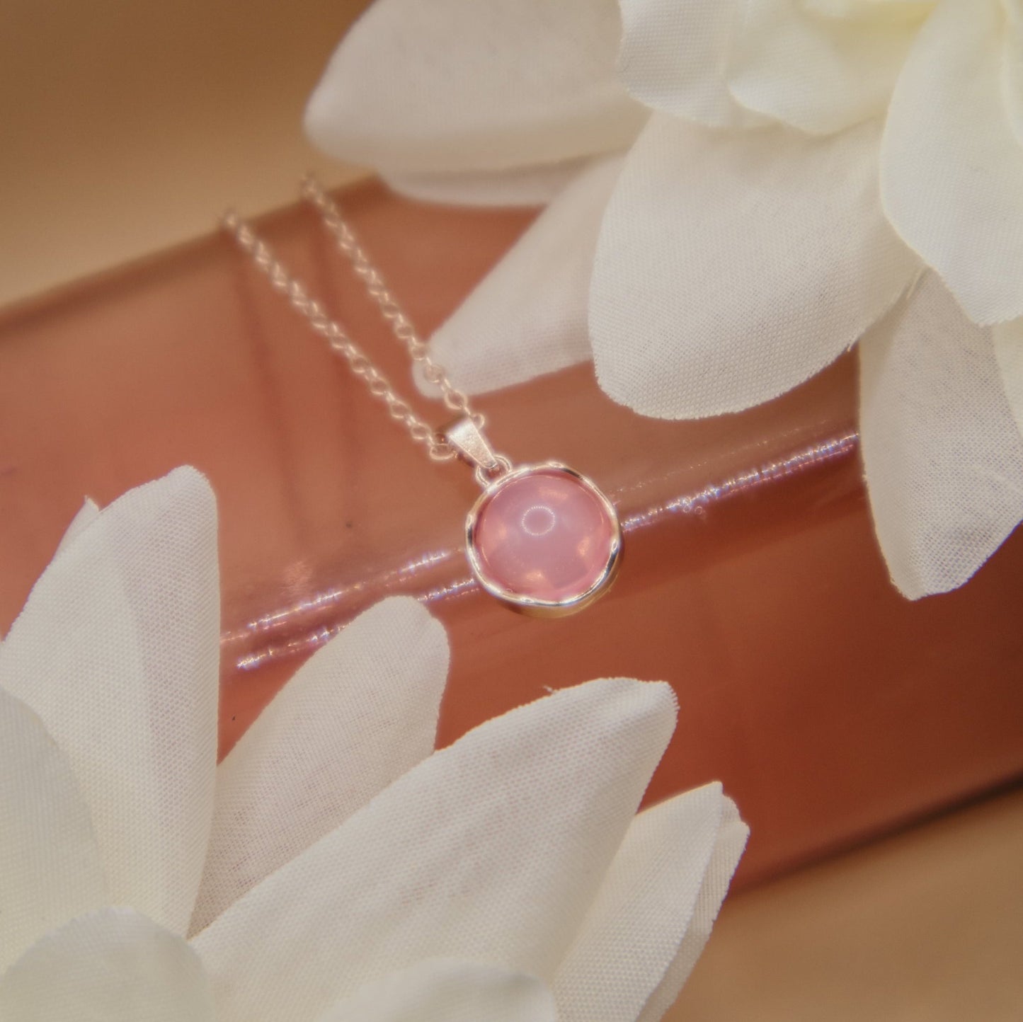 Sakura Pink Pendant Necklace