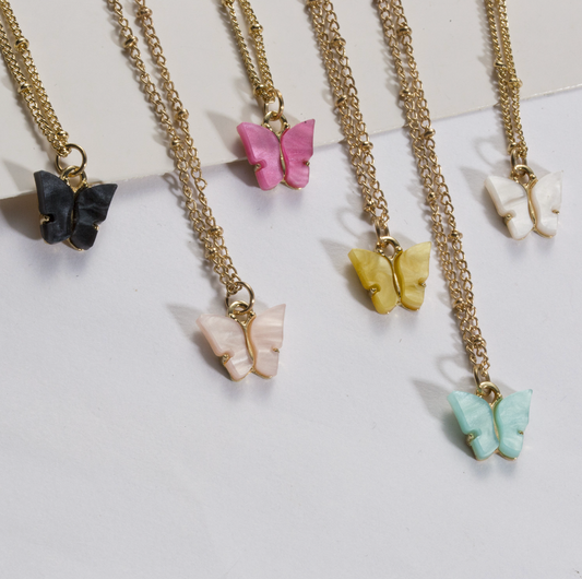 Kawaii Butterfly Pendant Necklace