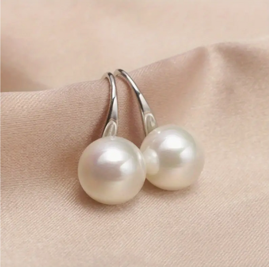 Korean-Style Elegant Faux Pearl Earrings