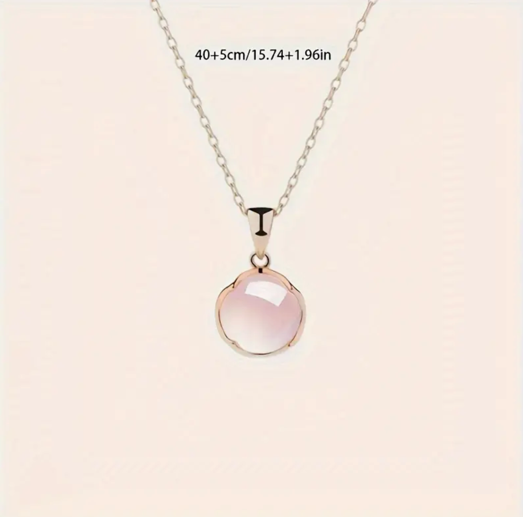 Sakura Pink Pendant Necklace