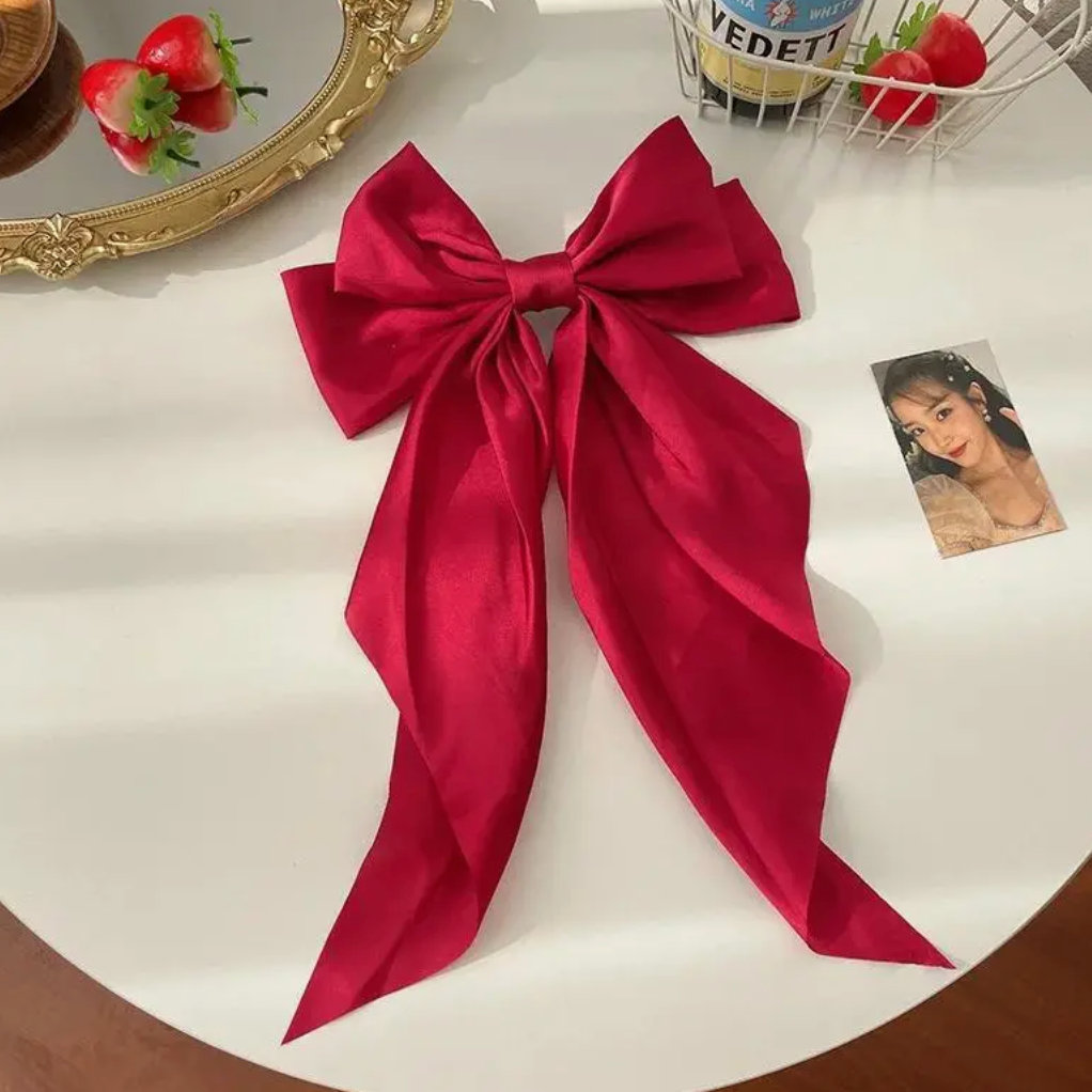 Korean-Style Large Bow Hair Clip