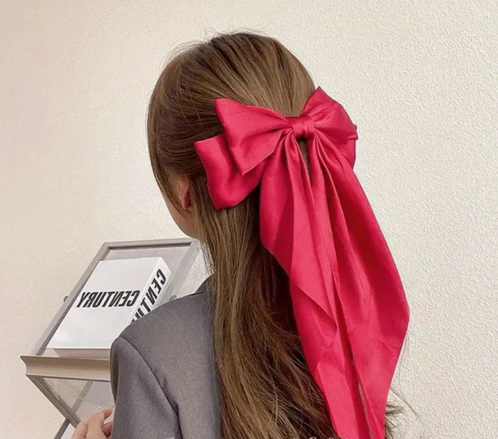 Korean-Style Large Bow Hair Clip