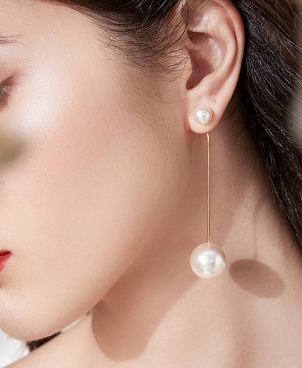 Chunky Pearl Drop Earrings - Miruku Store - Earrings