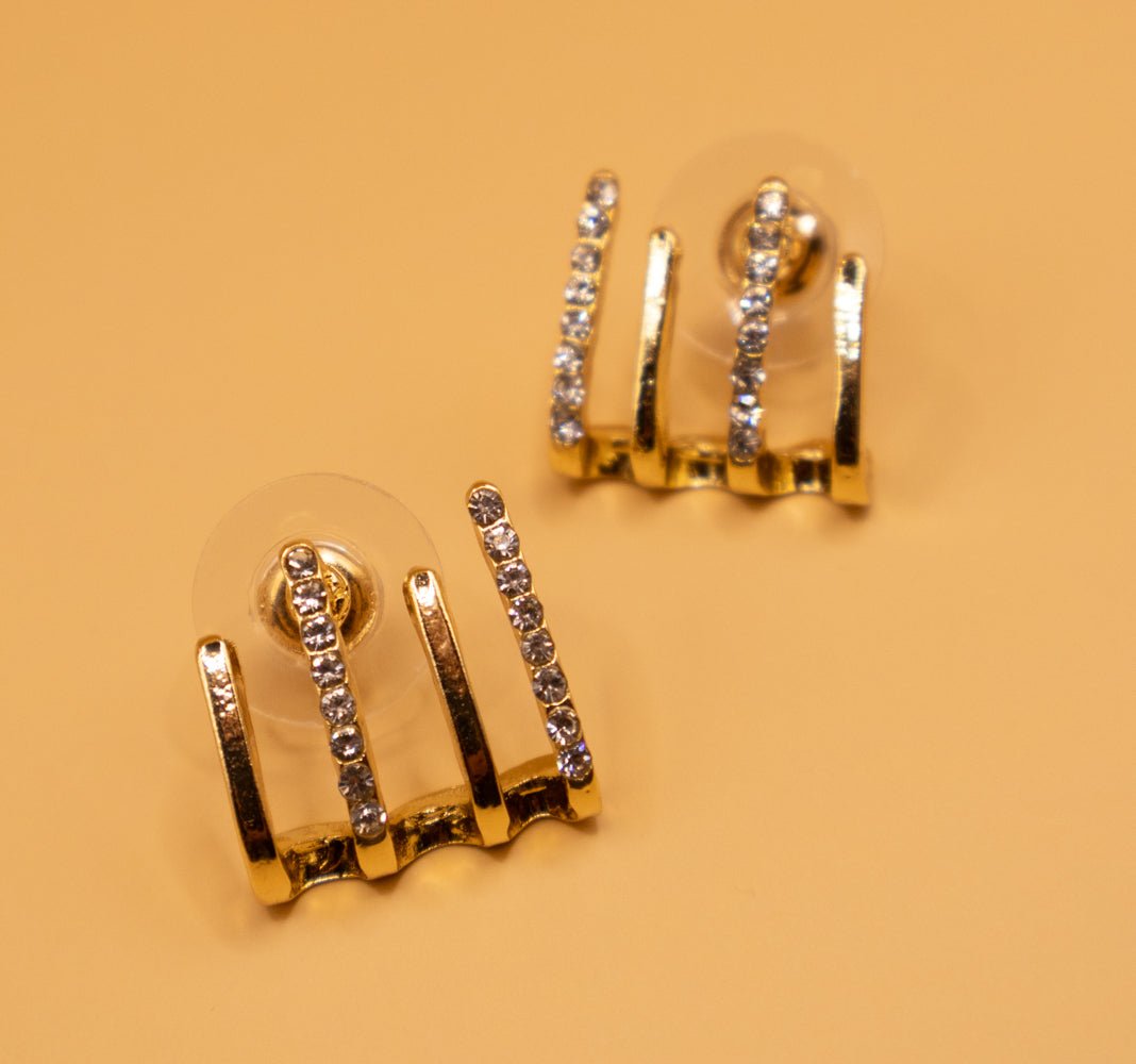 Edgy Silver/Gold Claw Earrings - Miruku Store - Earrings