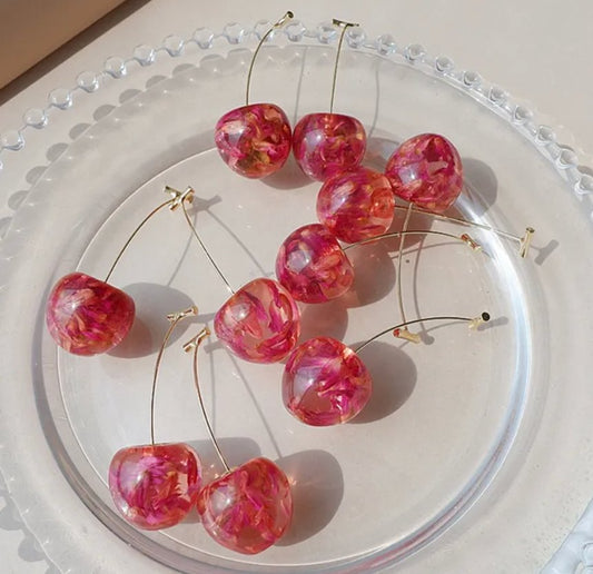 Juicy Cherry Drop Earrings - Miruku Store - Earrings