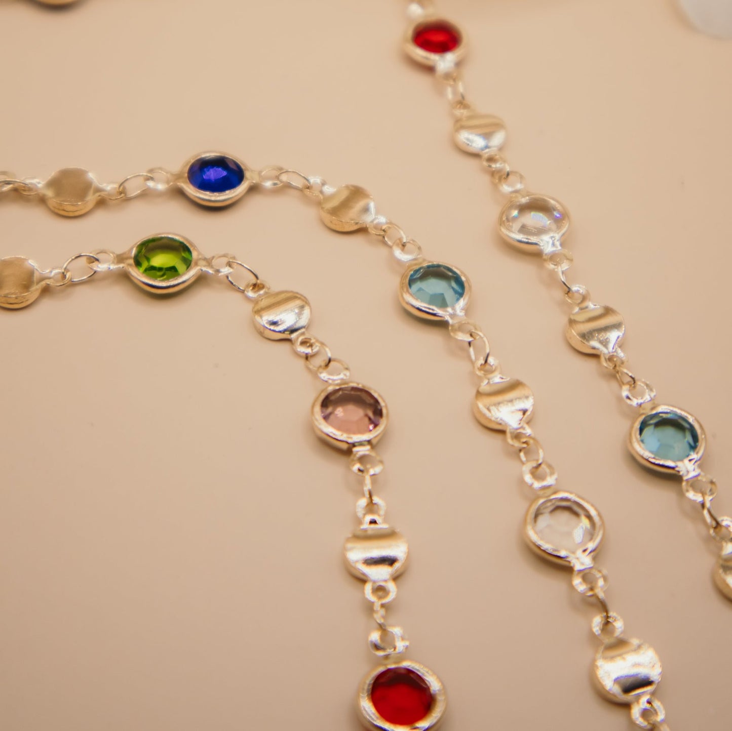 rainbow Y-shaped necklace